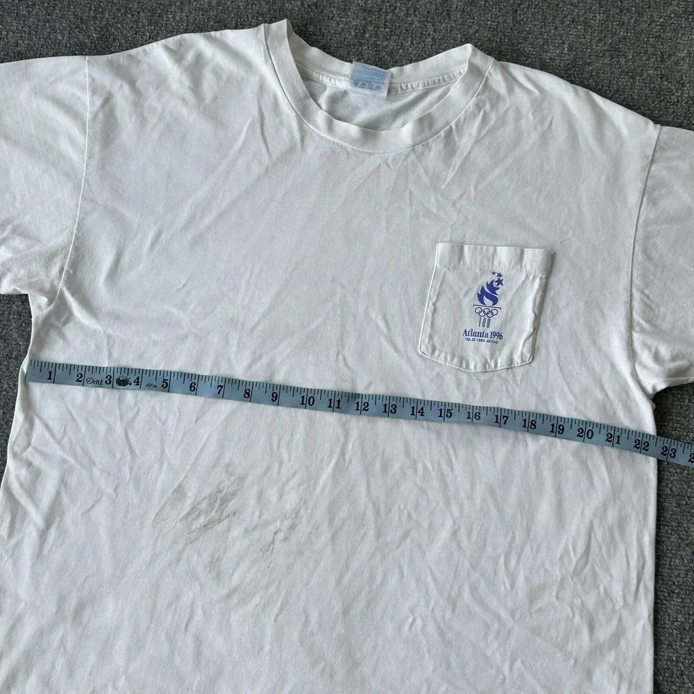 Olympics Shirt Men Extra Large 96 Atlanta 100th Vintage Hanes ‎ Single Stitch